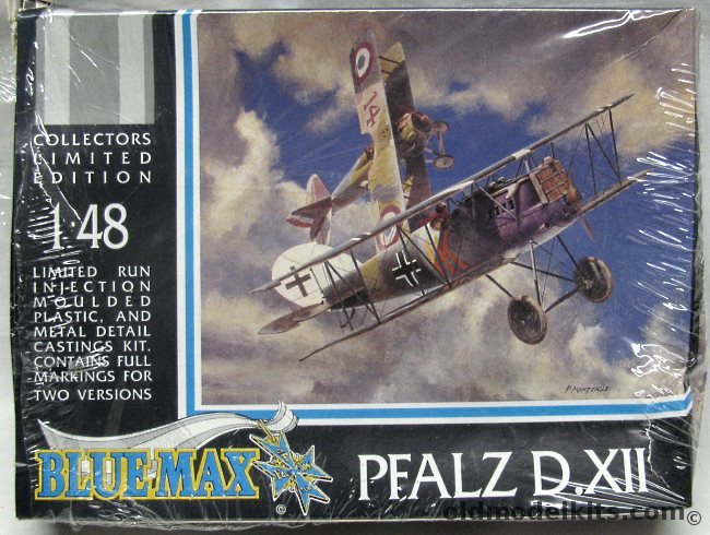 Blue Max 1/48 Pfalz D-XII - (DXII) Lt. Max Kanrner Jast 35 August 1918 / Jasta 23b September '18 plastic model kit
